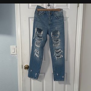 Denim boyfriend jeans